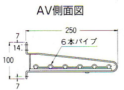 AVパイプ棚（壁付タイプ）